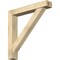 Ekena Millwork Traditional Block Rough Sawn Bracket w/ Offset Brace, Douglas Fir, 6"W x 36"D x 36"H BKT0604X36X36TRA05RDF - alternate 1